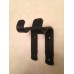  20mm Iron Metal Curtain Pole Rod Set with Button Stopper Finials in Black